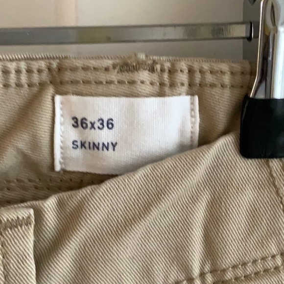 NWOT Men’s Gap for Good Tan Chino’s. 36” 36” skinny - Picture 3 of 7